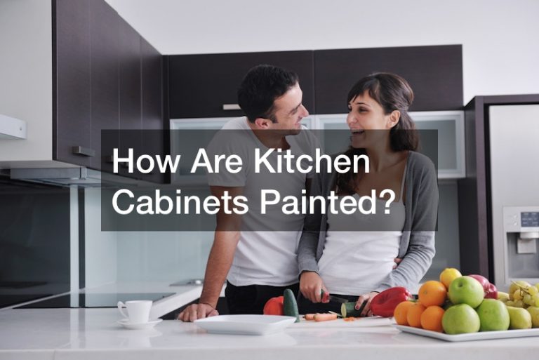 How Are Kitchen Cabinets Painted?