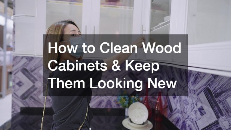 how to clean wood cabinets